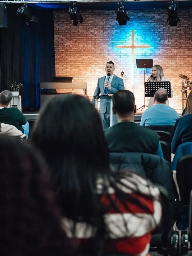 Nick and Janina Bowlin ministering in Frankfurt