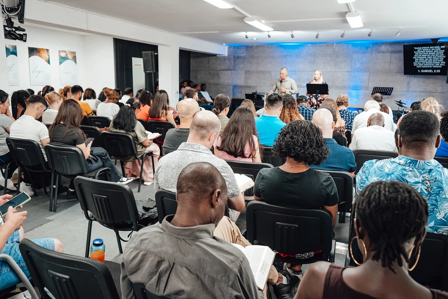 A full gathering at River Church Frankfurt